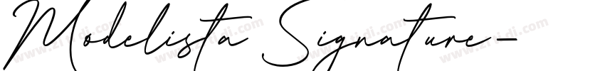 Modelista Signature字体转换